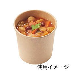HEIKO 食品容器 未晒フードカップ 深型 460ml 無地 25個