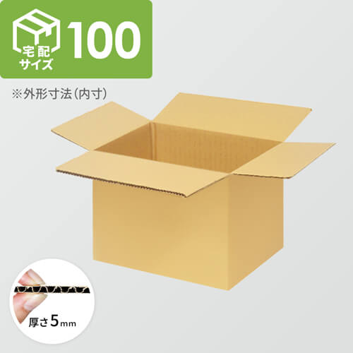【宅配100サイズ】ダンボール箱(250×220×420) 5mm A/F K5×K5