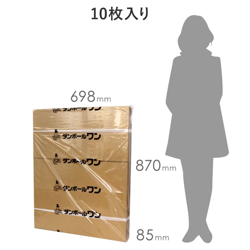 【宅配140サイズ】ダンボール箱（引っ越し・梱包用／ A3サイズ）