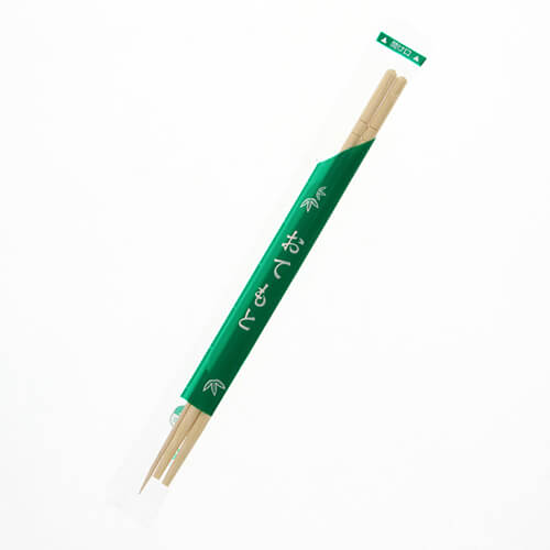 HEIKO 割箸 竹丸箸(楊枝入) 20cm ポリ完封 100膳