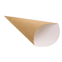 三角ポテト袋 Ｌ クラフトナチュラル