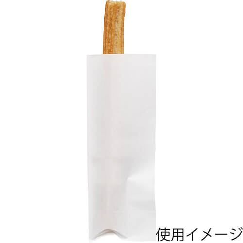 アオトプラス チュロス袋 白無地 100枚