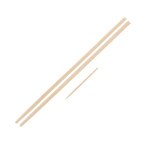 HEIKO 割箸 白樺角箸 白無地 楊枝入 20cm 紙完封 100膳