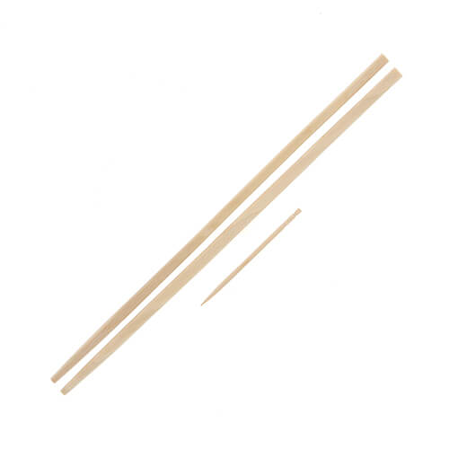 HEIKO 割箸 白樺角箸 未晒無地 楊枝入 20cm 紙完封 100膳