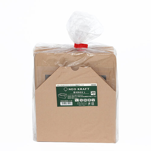 HEIKO 食品容器 ネオクラフト 窓付BOX L 20枚 | 梱包材 通販No.1 HEIKO 食品容器 ネオクラフト 窓付BOX L 20枚 | 梱包材 通販No.1
