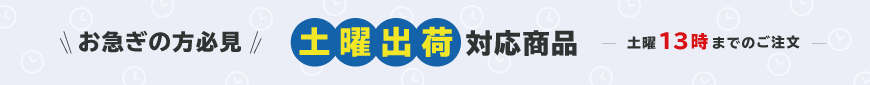 土曜出荷対応商品