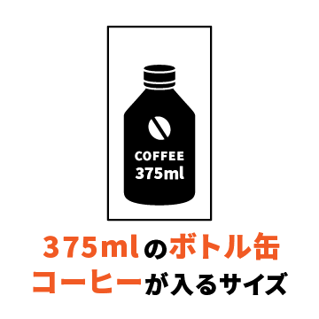 2Lペットボトルが3本入るサイズ