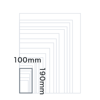 幅100mm×高さ190mm