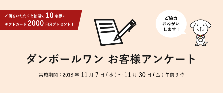 ダンボールワンお客様アンケート